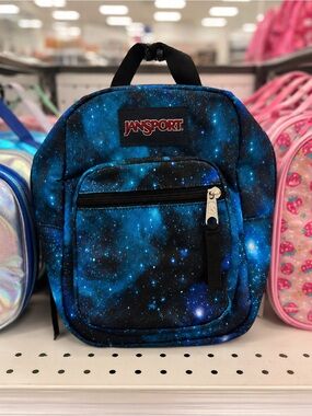 JanSport Galaxy Print Insulated Lunch Bag Blue Space Lunch Tote